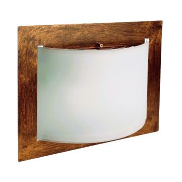 APPLIQUE DA PARETE EFFETTO RUGGINE 2XE27 MET WALLY LINEALIGHT