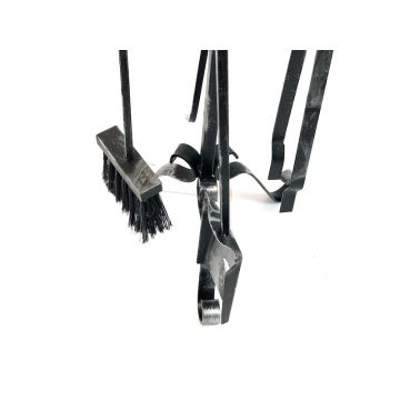 PEGORARO ANGELO - ACCESSORI CAMINO TRESPOLO ECO PALETTA SCOPETTA MOLLA TIRABRACI H 60CM