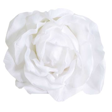VACCHETTI - FIORE TESSUTO ROSA BIANCO DIAM 65X35H CM