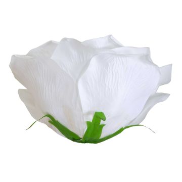 VACCHETTI - FIORE TESSUTO ROSA BIANCO DIAM 65X35H CM