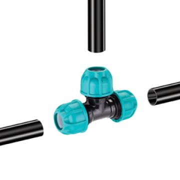 CLABER - RACCORDO A T IRRIGAZIONE DA GIARDINO PER TUBO POLIETILENE 25 MM CLABER