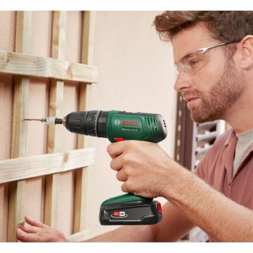 BOSCH - TRAPANO BATTENTE AVVITATORE CON BATTERIA E CARIC ABATTERIA  EASYIMPACT 18V-38