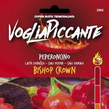 SEMENTI DOTTO - HOT PEPPERS BISHOP CROWN SEMENTI DOTTO - HOT PEPPERS BISHOP CROWN