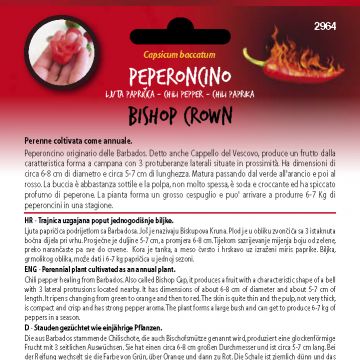 SEMENTI DOTTO - HOT PEPPERS BISHOP CROWN SEMENTI DOTTO - HOT PEPPERS BISHOP CROWN