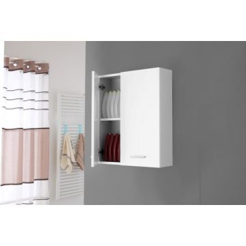 FERIDRAS - PENSILE DOPPIO 60 CM BIANCO 2 ANTE