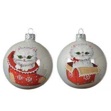 KAEMINGK - PALLINA VT GATTO ASS. D.8CM INDICARE MODELLO