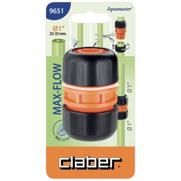 CLABER - RIPARATORE PER TUBO IRRIGAZIONE GIARDINO CLABER 1 POLLICE TENUTA ALTA PRESSIONE