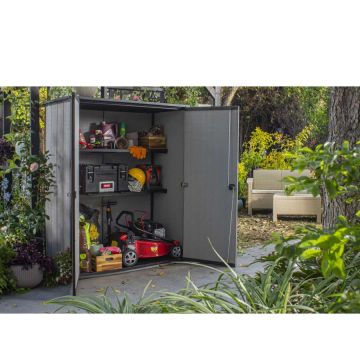 KETER - CASETTA PORTA ATTREZZI HIGH STORE L.140XP.73,6XH.170,4