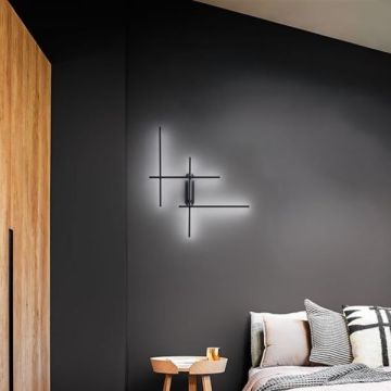 APPLIQUE DA PERETE IN METALLO COLORE NERO 36W 2880LM CCT TANGE PERENZ
