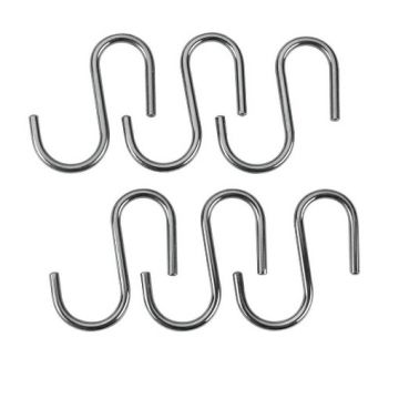 METALTEX - SET 6 GANCI CROMATI A 