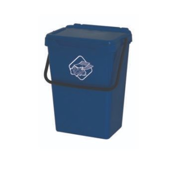 SECCHIO CON COPERCHIO COLORE BLUE 35 LITRI 400X305X510 MM