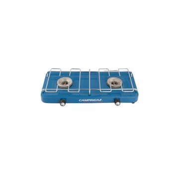 CAMPINGAZ - FORNELLO A GAS CAMPEGGIO BASE CAMP 2 BRUCIATORI INDIPENDENTI LEGGERO 43X24 CM