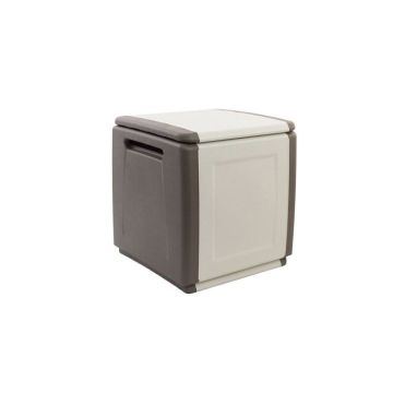 ARTPLAST - BAULE PER GIARDINO PLASTICA ARTPLAST TORTORA/ECRU 54X53X57 CM