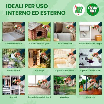 BIOKILL - BIO KILL INSETTICIDA ACARICIDA DA PIRETRO NATURALE PRONTO ALL USO