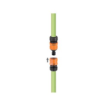 CLABER - CONGIUNZIONE A 2 VIE DA GIARDINO PER TUBI CON RACCORDI QUICK-CLICK CLABER