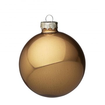 PALLA DI NATALE IN VETRO ORO OPACO DIAM 8 PALLA DI NATALE IN VETRO ORO OPACO DIAM 8
