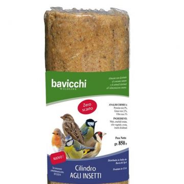 WILDLIFE - CILINDRO INSETTI PER UCCELLI SELVATICI DA 850G DI BAVICCHI