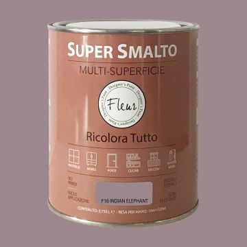 FLEUR SUPER SMALTO MULTI-SUPERFICIE 750ML F16 INDIAN ELEPHANT FLEUR SUPER SMALTO MULTI-SUPERFICIE 750ML F16 INDIAN ELEPHANT