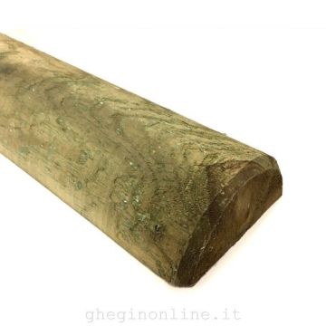 GUERCIO - PALO DI LEGNO DI PINO IMPREGNATO MEZZO TONDO D/8 CM.300