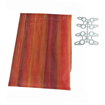 MEDAL - TENDA ZANZARIERA 150X250 CM ARANCIONE RIGATA PER PORTA