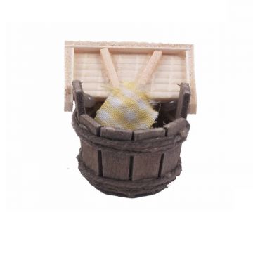 BERTONI - MASTELLO LAVATOIO PRESEPE MODELLISMO BERTONI LEGNO 3X3X3 CM