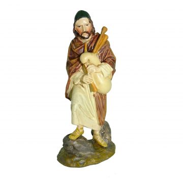 PASTORE CON ZAMPOGNA PER PRESEPE DA 10 CM