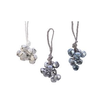 KAEMINGK - PENDAGLIO CAMPANELLE AZZURRO/BIANCO/GRIGIO ASS  20 PREZZO CAD UNO