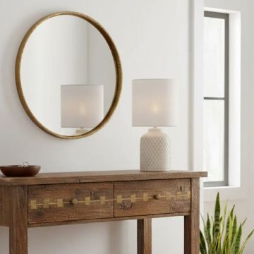 FAN EUROPE - LAMPADA LUMETTO DA TAVOLO 1XE14 COLORE BIANCO RAVELLO FAN