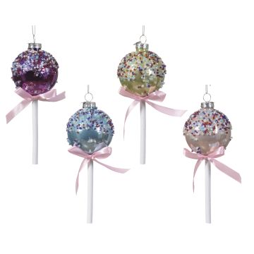 LOLLYPOP IN VETRO CON FICCO E PERLINE COLORI ASS PREZZO CAD UNO INDICARE COLORE LOLLYPOP IN VETRO CON FICCO E PERLINE COLORI ASS PREZZO CAD UNO INDICARE COLORE