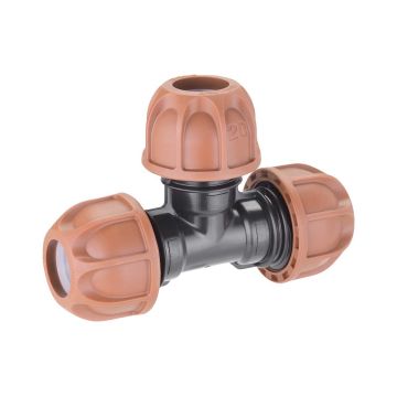 CLABER - RACCORDO A T IRRIGAZIONE DA GIARDINO PER TUBO POLIETILENE 20 MM CLABER
